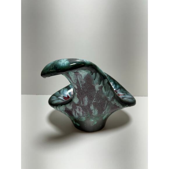 Antique French Longwy Tourmalines Hollow Dish Ceramic - Picture 2 of 9